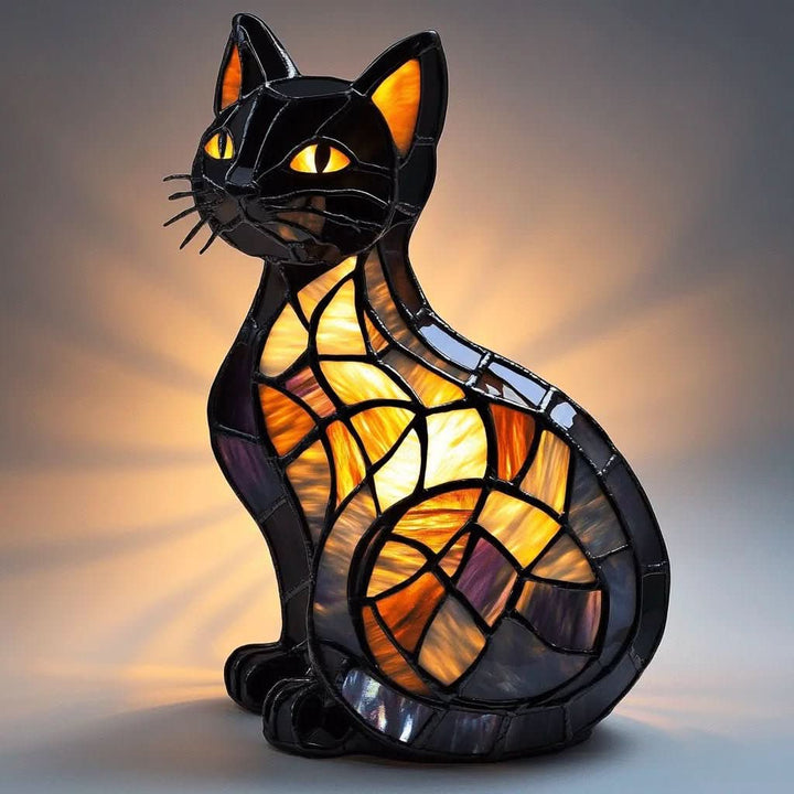 Lampe de Nuit LED Chat Amusante avec Douce Lumière Ambiante