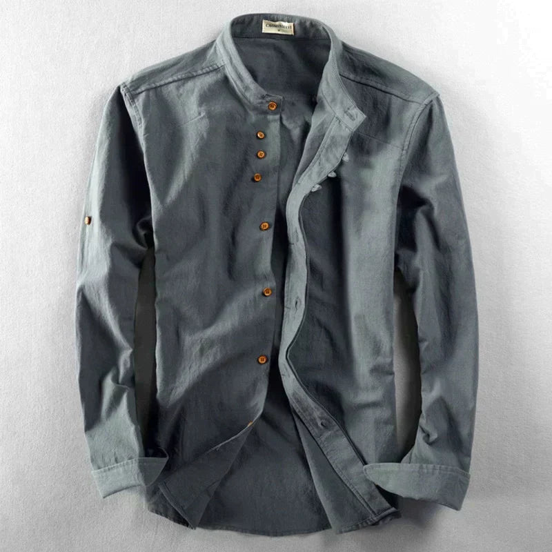 Chemise Élégante pour Hommes | Col Montant