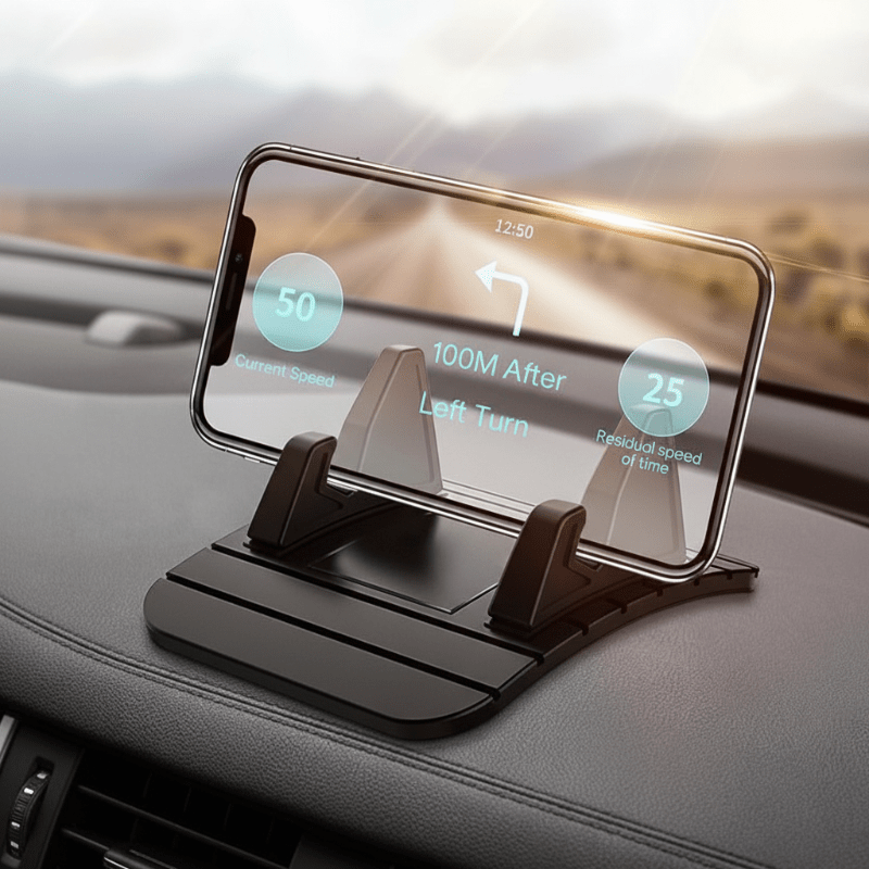 Support de Téléphone Antidérapant pour Voiture avec Prise Sécurisée