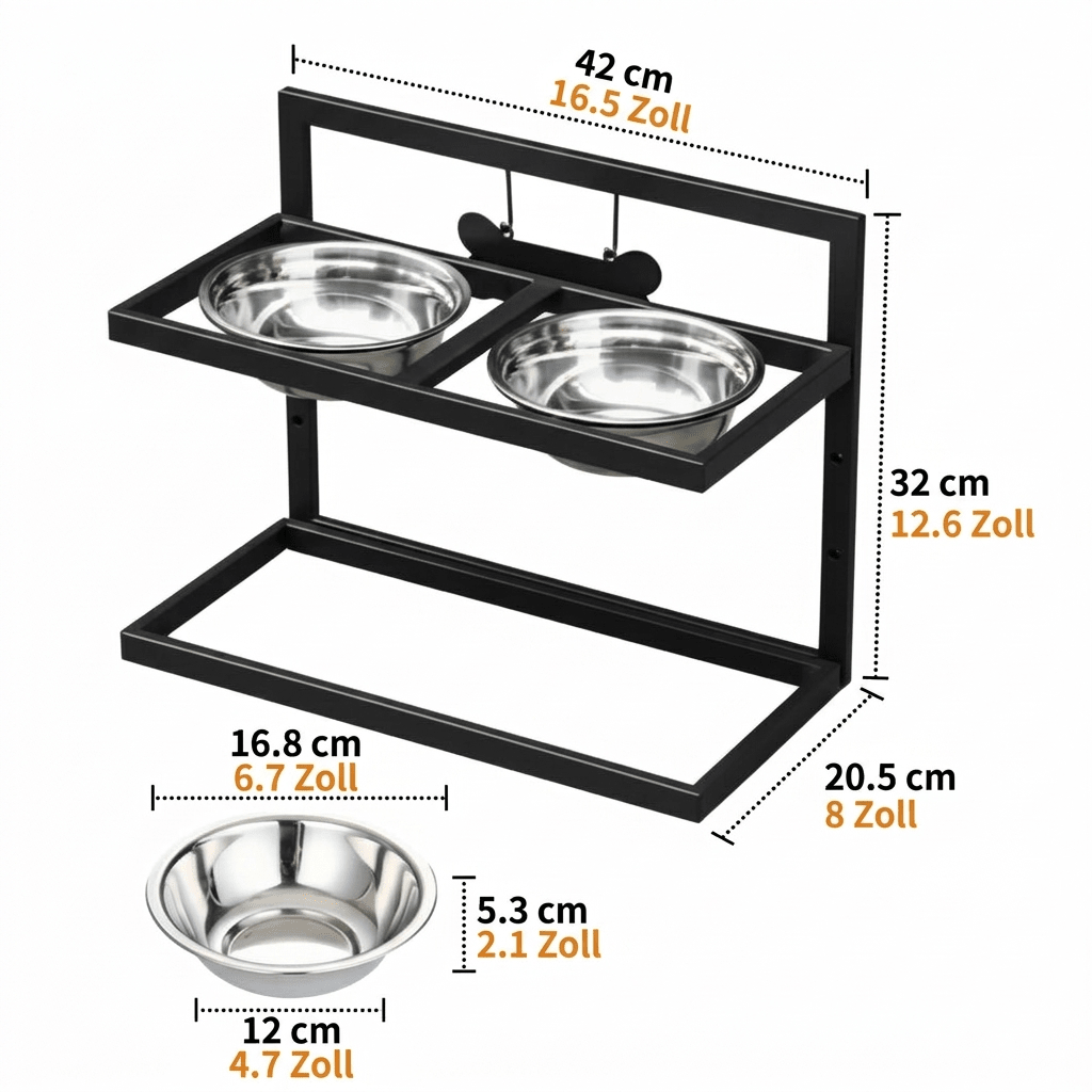 Station de Nourriture Ergonomique pour Promouvoir une Posture Sain chez les Grands Chiens