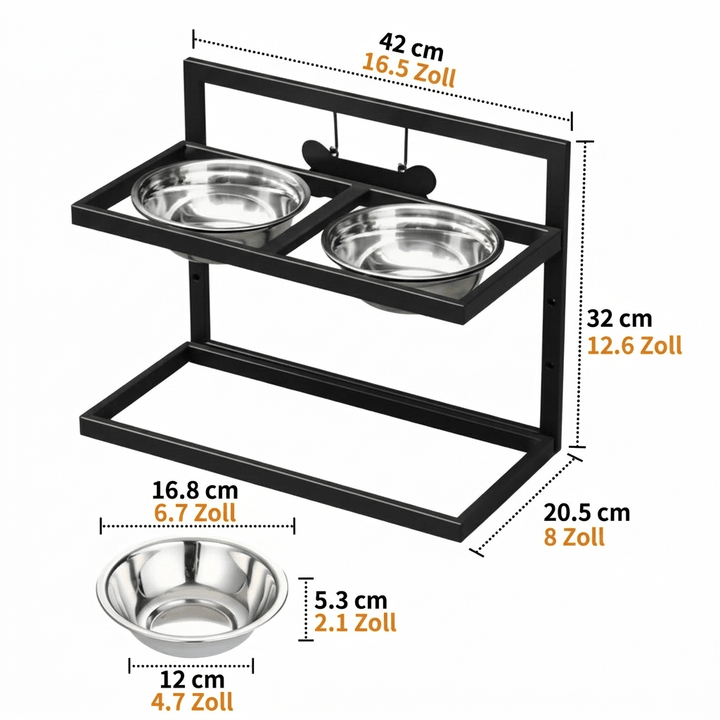 Station de Nourriture Ergonomique pour Promouvoir une Posture Sain chez les Grands Chiens