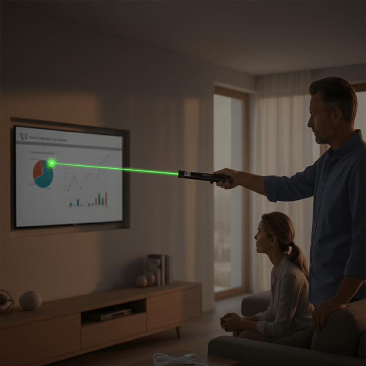 Pointeur Laser Puissant avec Mise au Point Ajustable