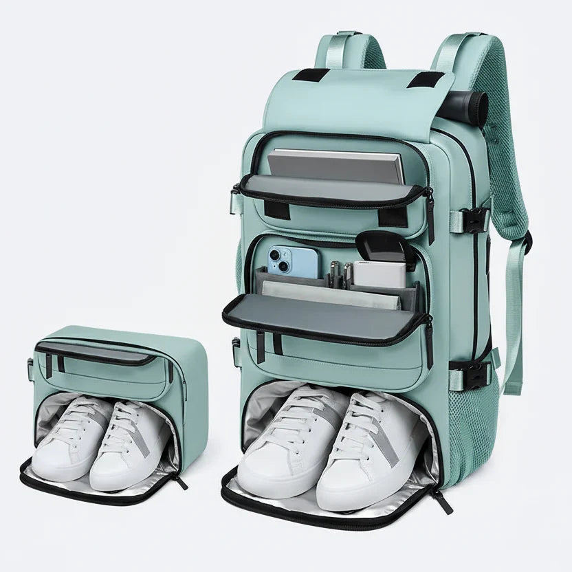 Grand Sac à Dos de Voyage Étanche avec Port USB