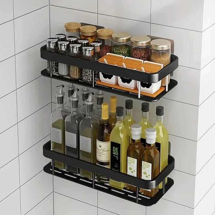 Étagère de Salle de Bain Adhésive – Sans Perçage & Élégante pour Toute Salle de Bain