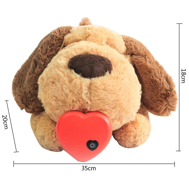 Jouet en Peluche Apaisant avec Battement de Cœur pour Chiots