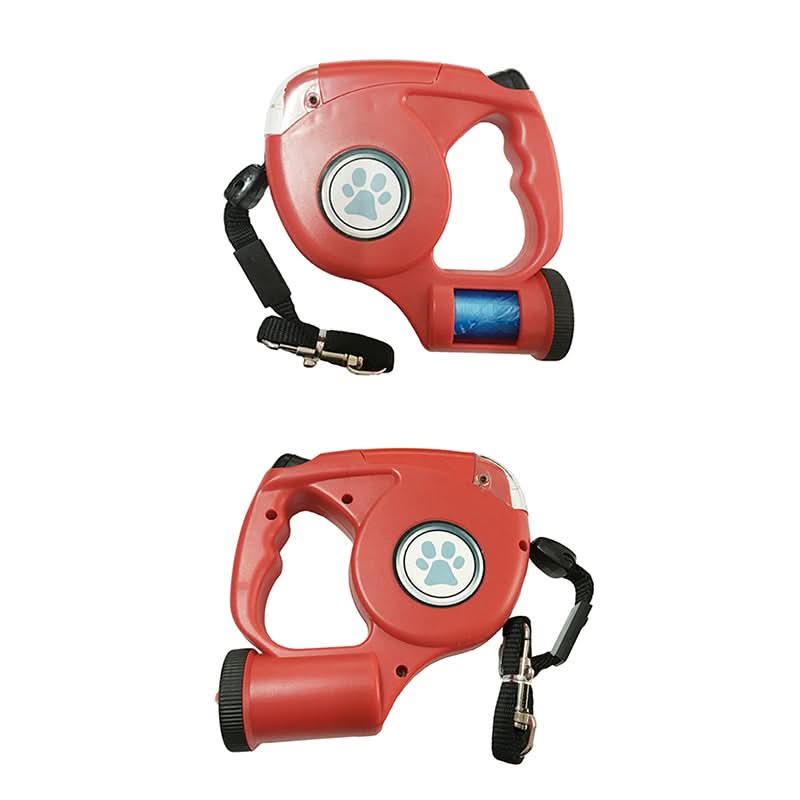 Laisse de Chien LED avec Lampe Torche Intégrée pour des Promenades Sûres