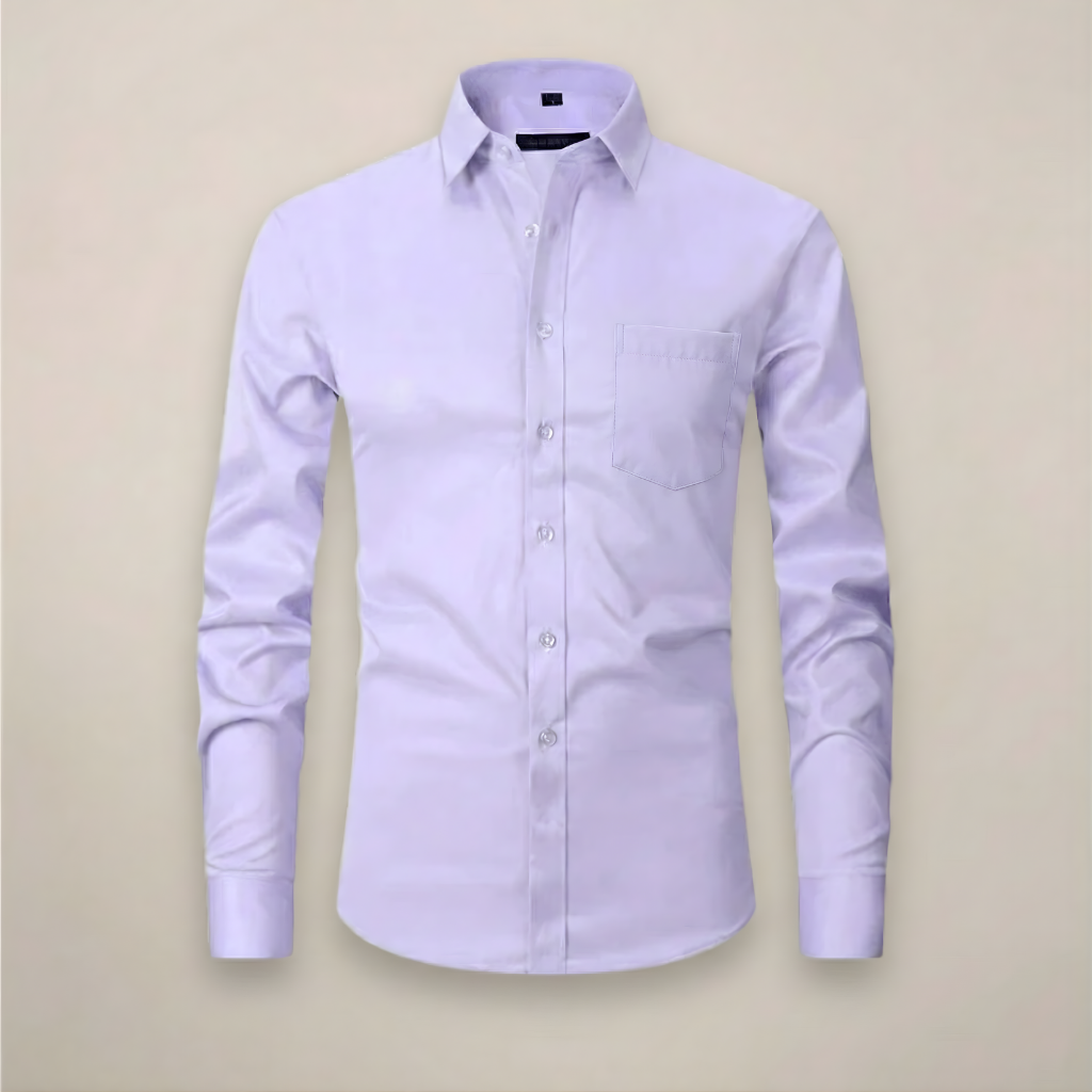 Chemise Boutonnée Décontractée Intelligente pour Hommes | Manches Longues