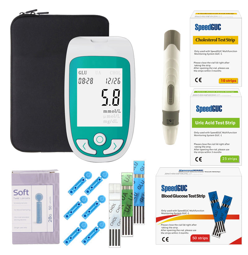 Moniteur de Santé : Niveaux de Cholestérol, Glucose & Acide Urique