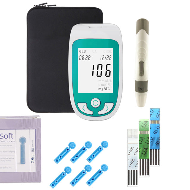 Moniteur de Santé : Niveaux de Cholestérol, Glucose & Acide Urique