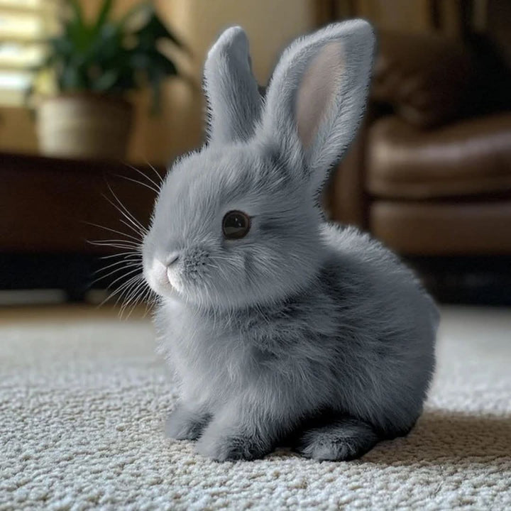 Lapin Animé | Lapin en Peluche Réaliste qui Saute pour Enfants