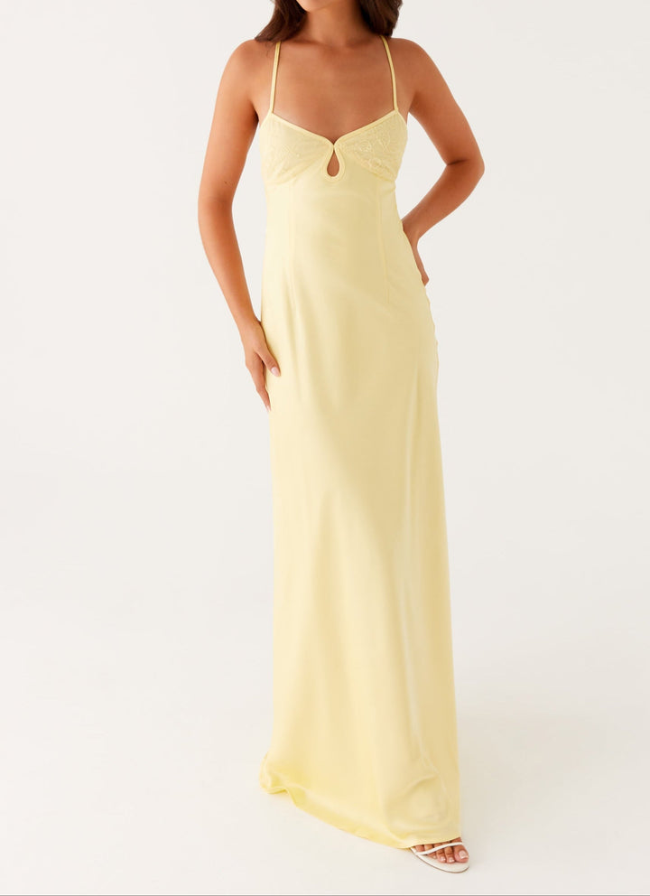 Robe Maxi Emilia - Jaune