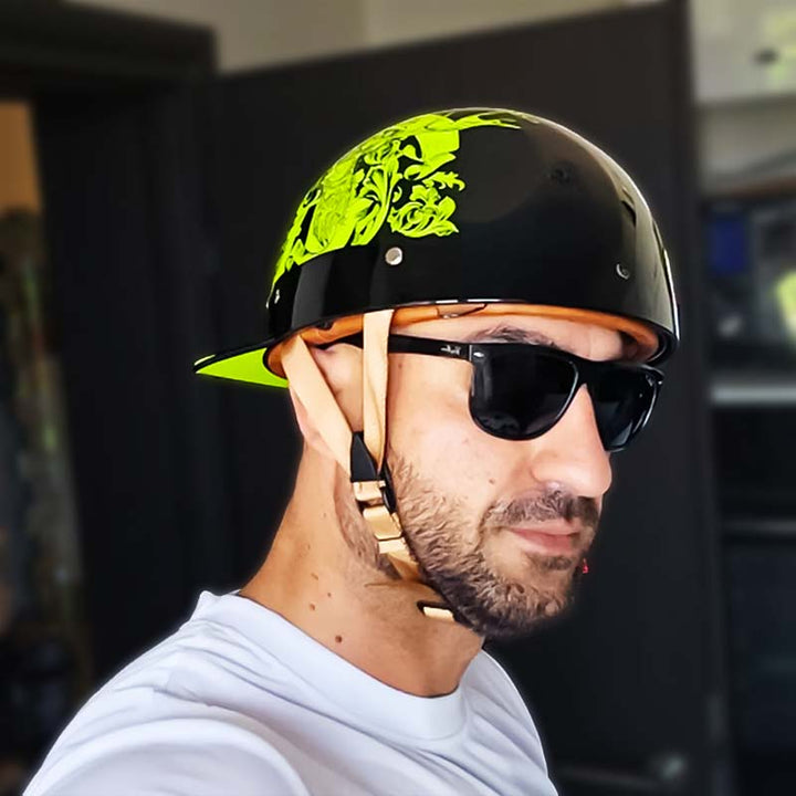 Casque de baseball pour moto homologué DOT