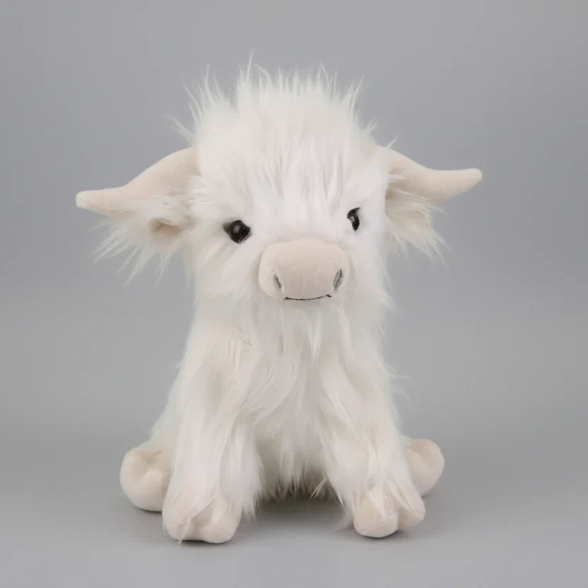 Vache des Highlands en peluche douce – Jouet câlin adorable pour les amis