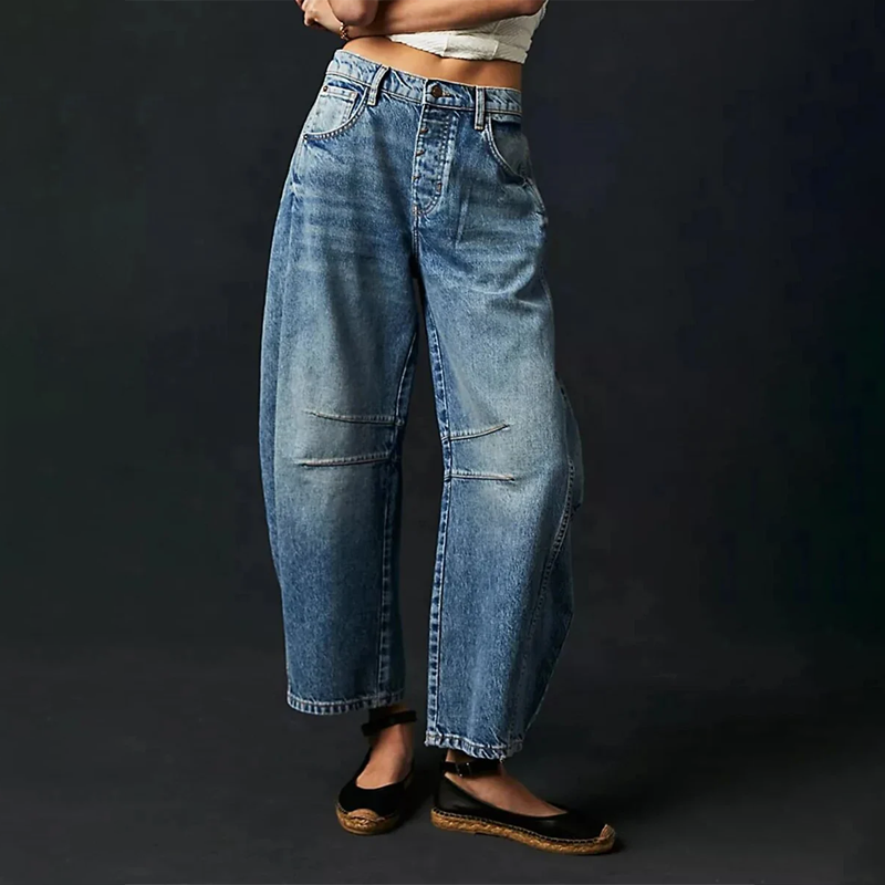 Jean baggy décontracté pour femmes | Confortable
