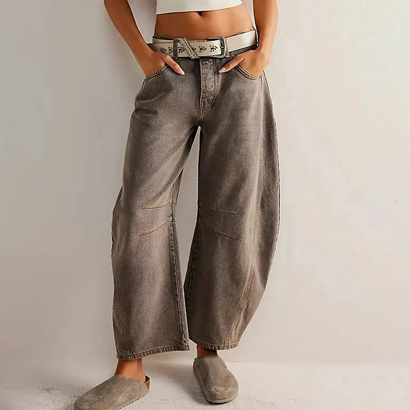 Jean baggy décontracté pour femmes | Confortable