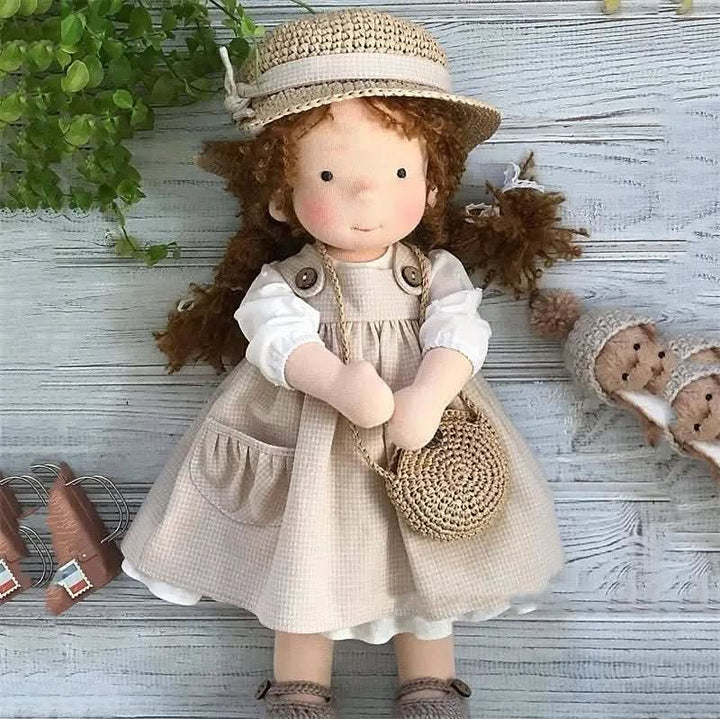 Poupée Waldorf faite à la main avec accessoires