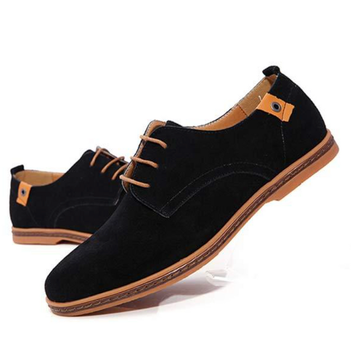 Mocassins en Suède pour Hommes | À Lacets