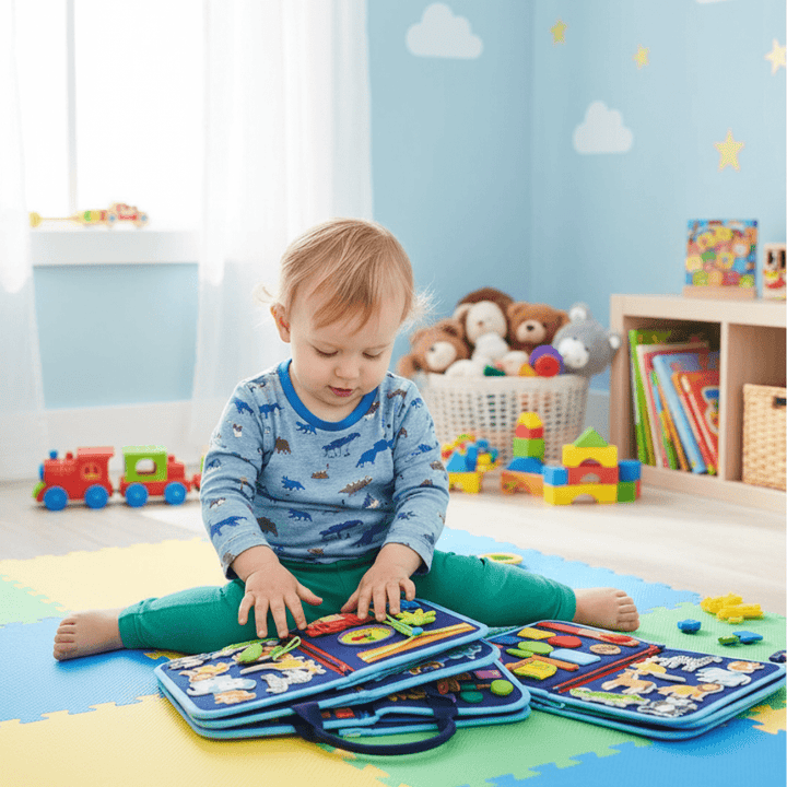 Tableau d'Activités Montessori pour Compétences Motrices et Apprentissage Ludique