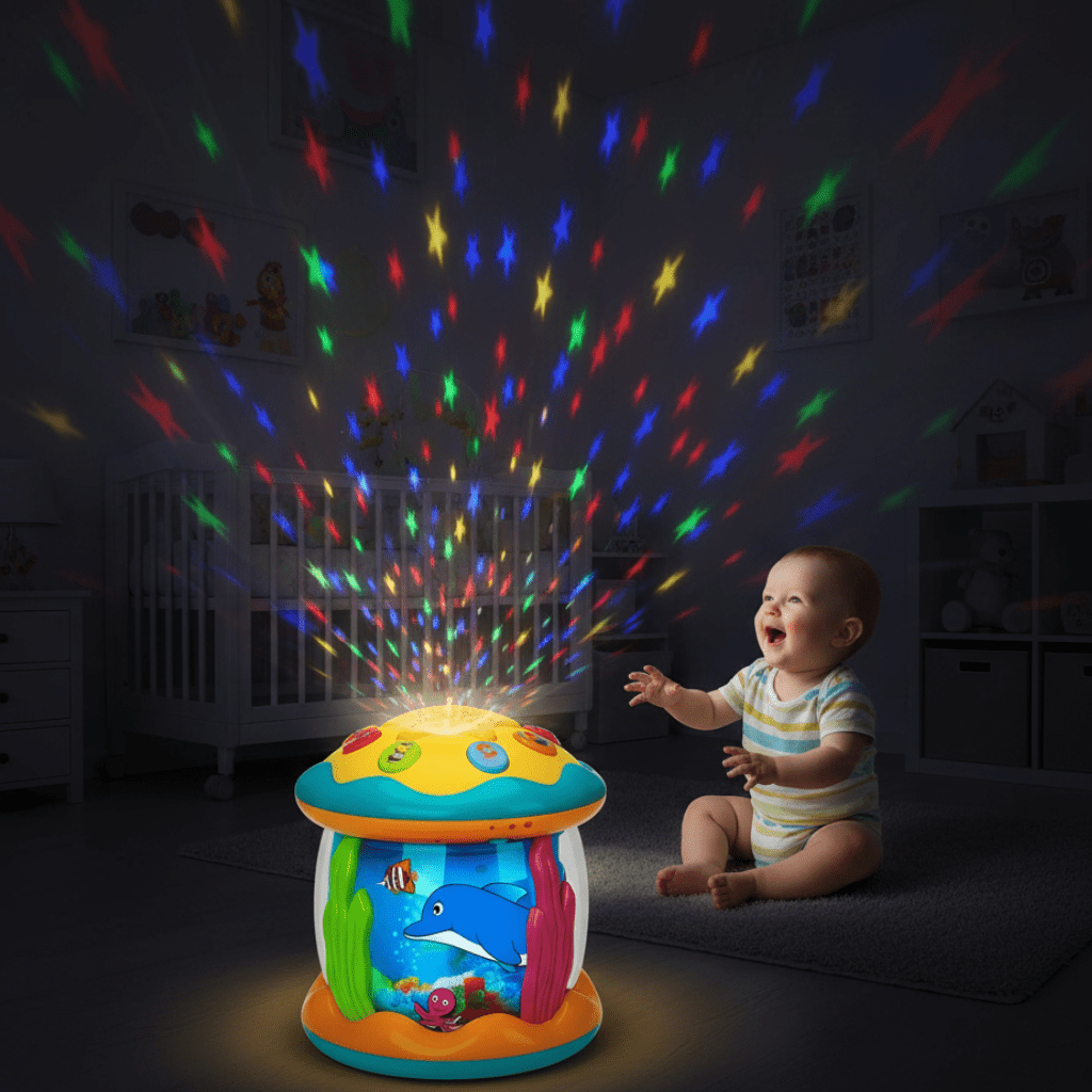 Batterie de Jouet Enchantante pour Bébé avec Lumière et Son