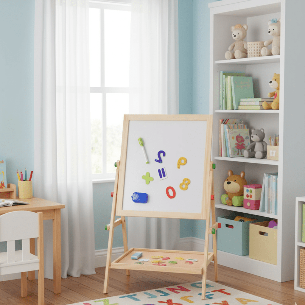 Tableau Blanc & Tableau Noir Ajustable pour un Apprentissage Créatif