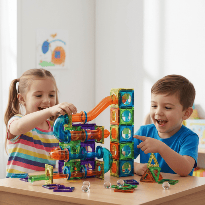 Blocs de Construction Magnétiques pour une Création 3D et un Apprentissage Amusant dès 2 Ans