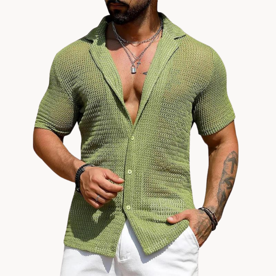 Chemise de Plage d'Été pour Hommes | Manches Courtes