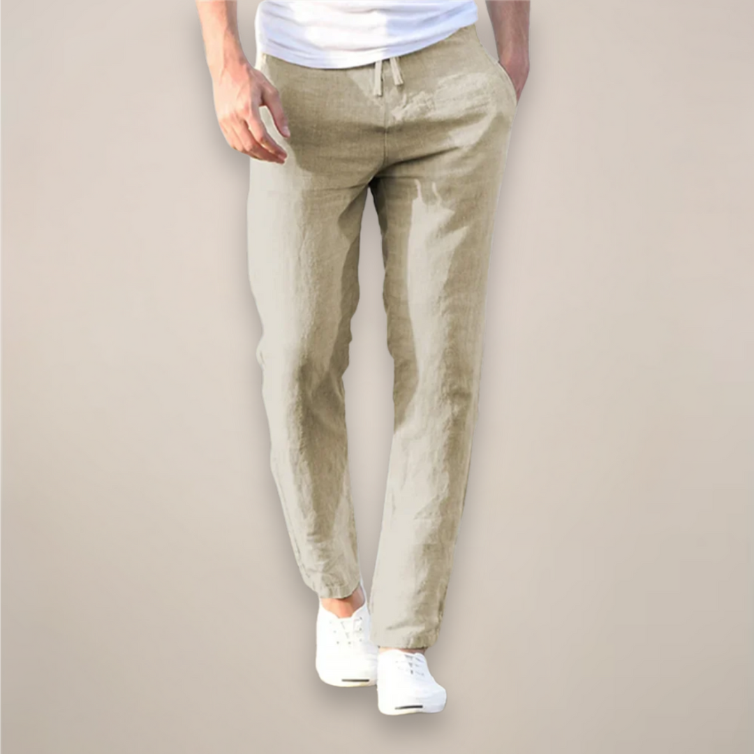 Pantalons en Lin Décontractés pour Hommes | Long