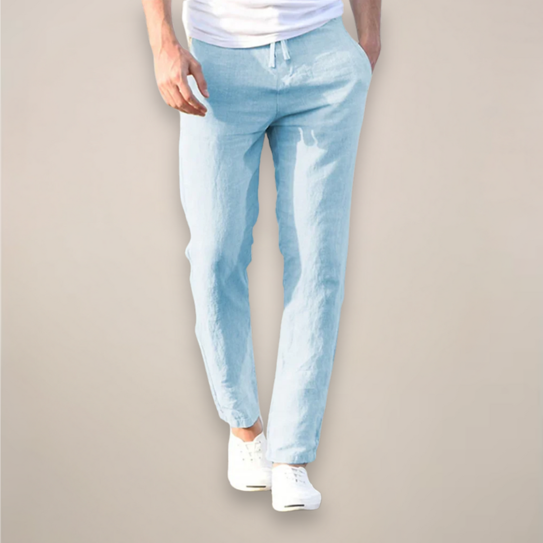Pantalons en Lin Décontractés pour Hommes | Long