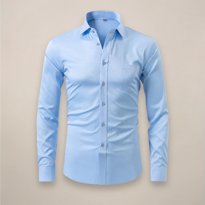 Chemise Boutonnée Décontractée Intelligente pour Hommes | Manches Longues