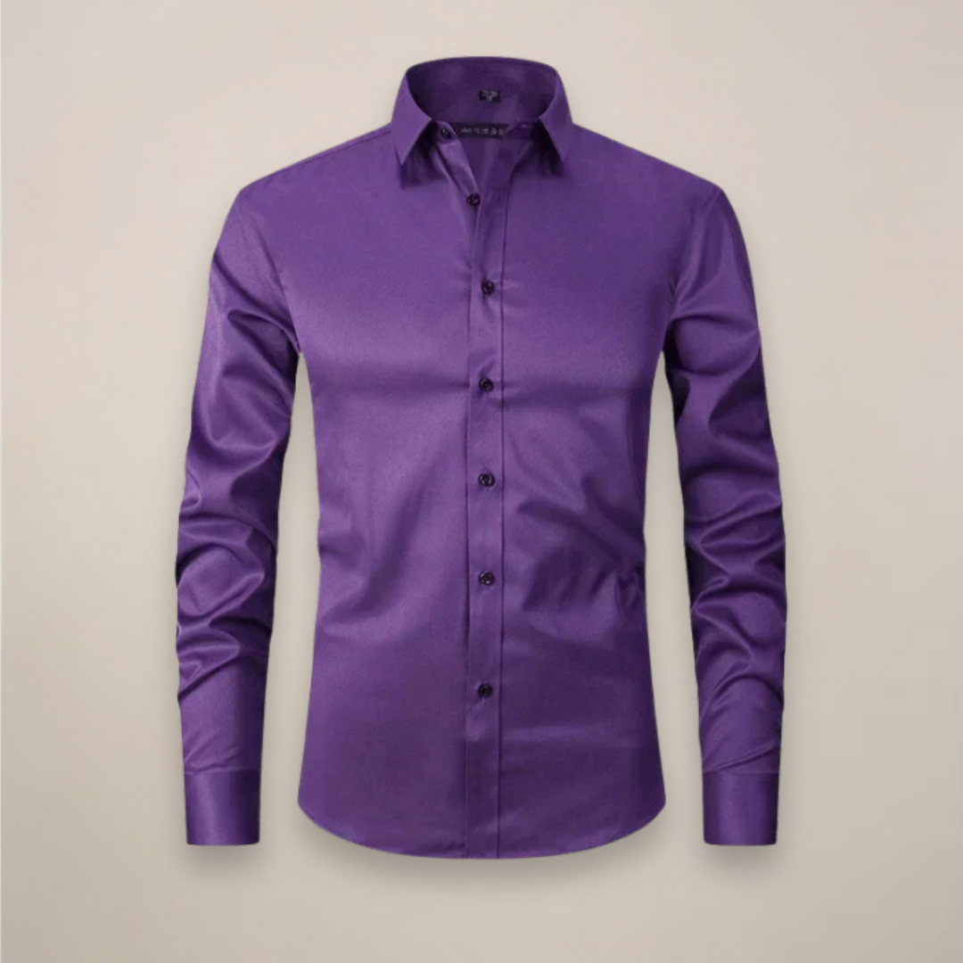 Chemise Boutonnée Décontractée Intelligente pour Hommes | Manches Longues
