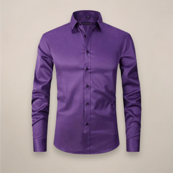 Chemise Boutonnée Décontractée Intelligente pour Hommes | Manches Longues