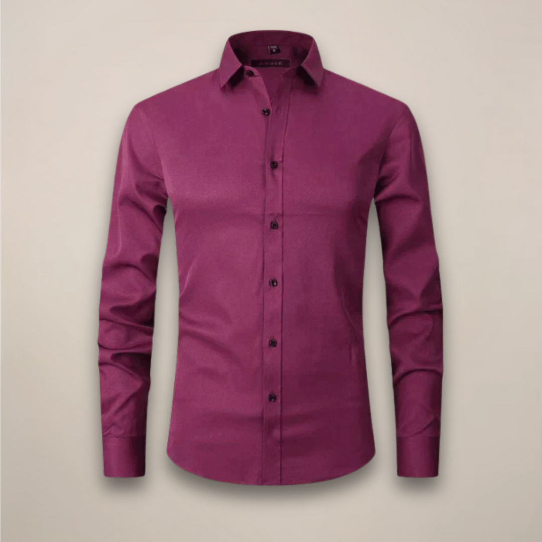 Chemise Boutonnée Décontractée Intelligente pour Hommes | Manches Longues