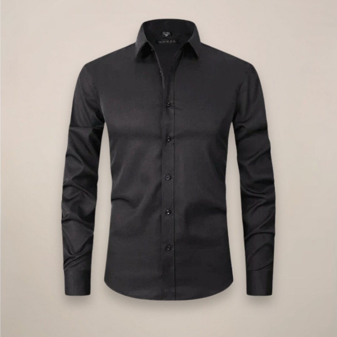 Chemise Boutonnée Décontractée Intelligente pour Hommes | Manches Longues