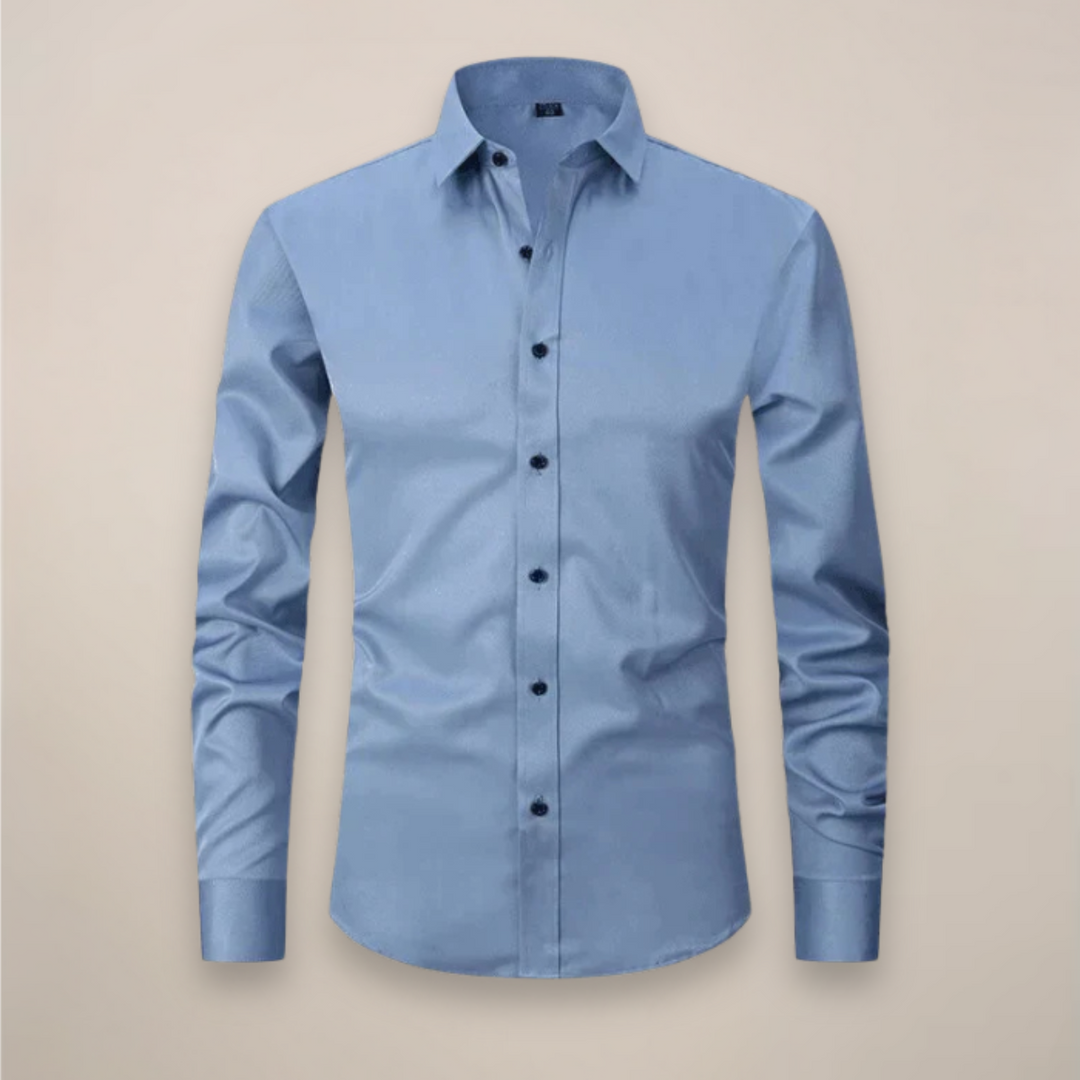 Chemise Boutonnée Décontractée Intelligente pour Hommes | Manches Longues