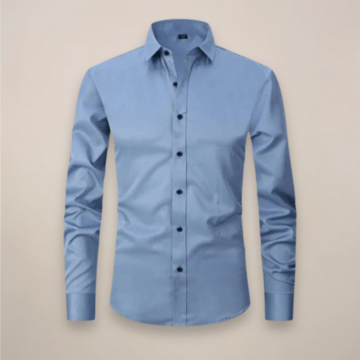 Chemise Boutonnée Décontractée Intelligente pour Hommes | Manches Longues