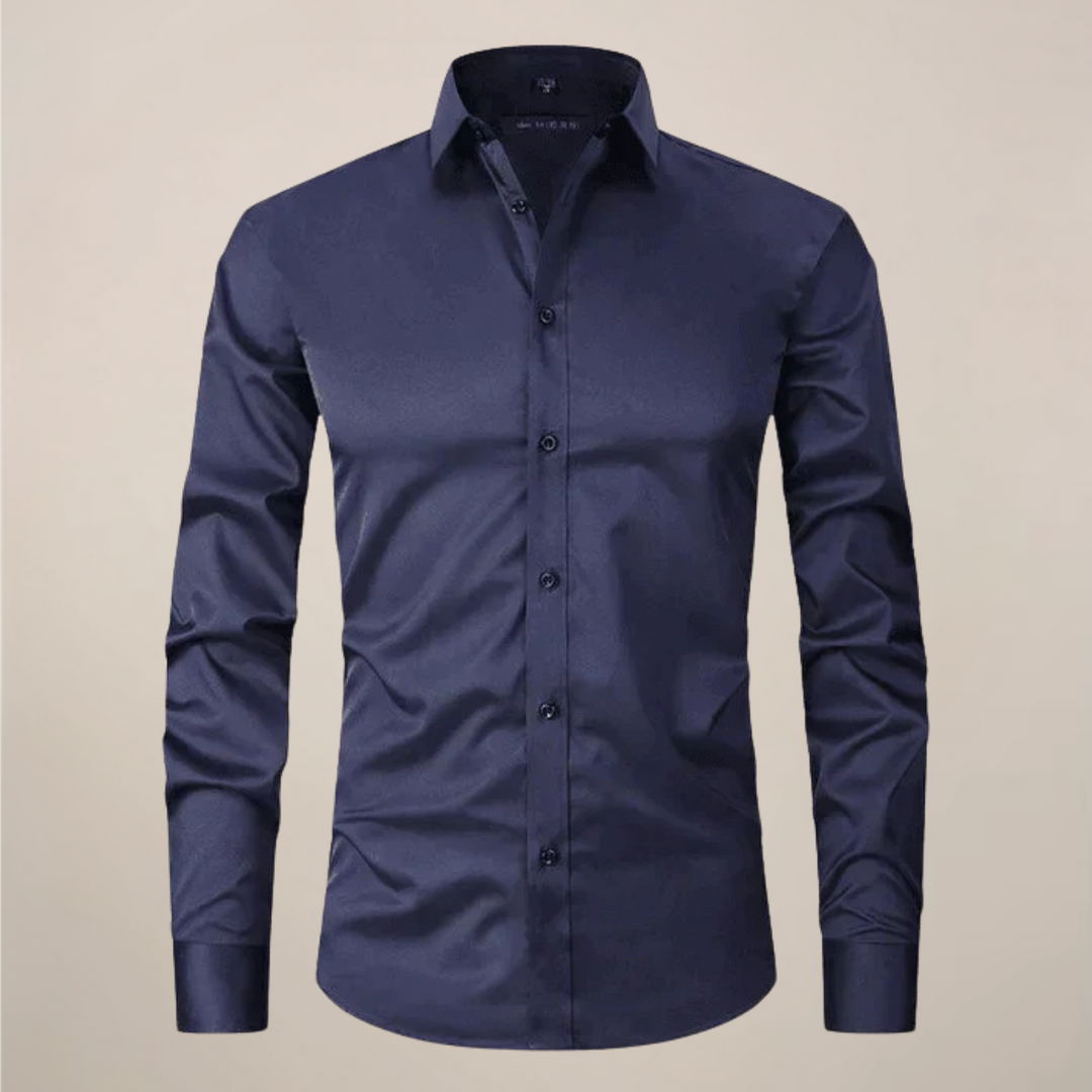 Chemise Boutonnée Décontractée Intelligente pour Hommes | Manches Longues