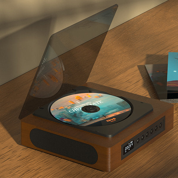 Lecteur CD Bluetooth Vintage avec Port USB-C