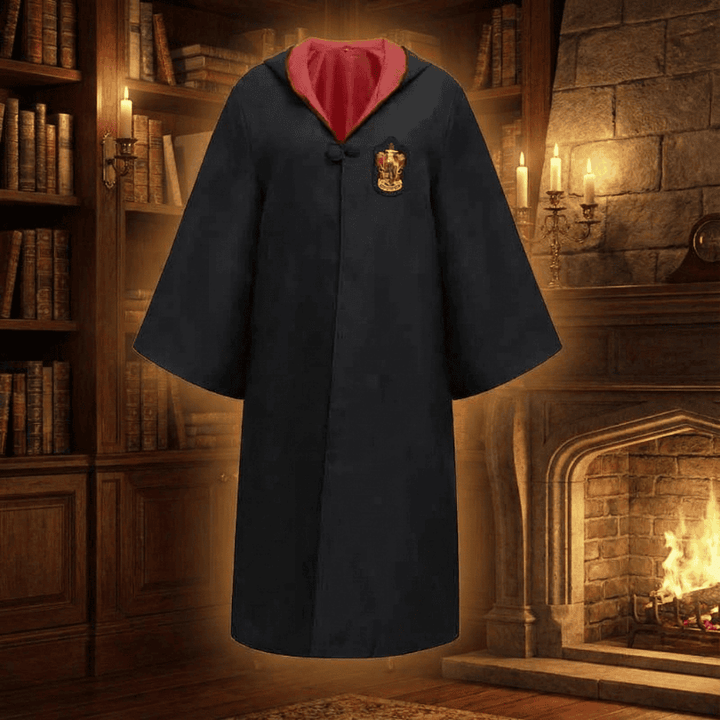 Ensemble de Costume de Sorcier Complet avec Cape et Accessoires pour Enfants et Adultes