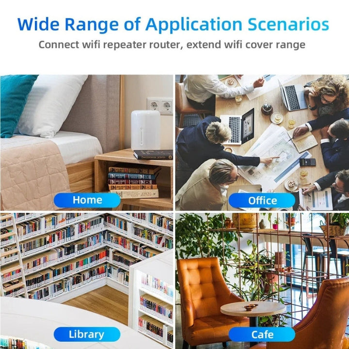 Amplificateur et Répéteur WiFi Extérieur pour Jardins, Bureaux à Domicile, Terrains et Espaces de Vie Extérieurs