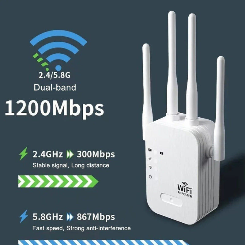 Amplificateur et Répéteur WiFi Extérieur pour Jardins, Bureaux à Domicile, Terrains et Espaces de Vie Extérieurs