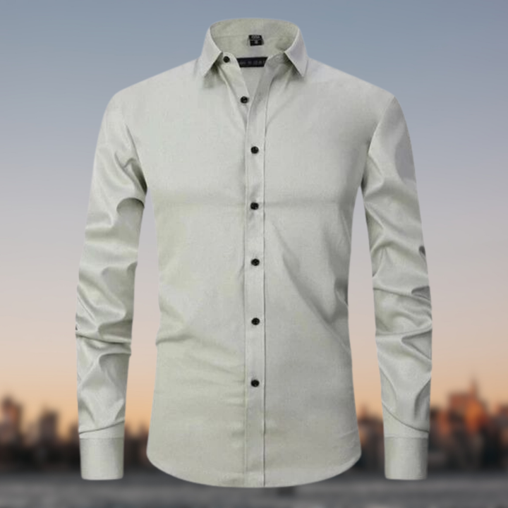 Chemise Élastique Élégante pour Hommes | Manches Longues