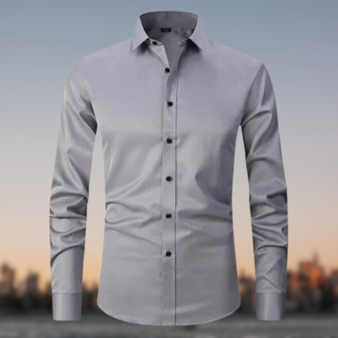 Chemise Élastique Élégante pour Hommes | Manches Longues