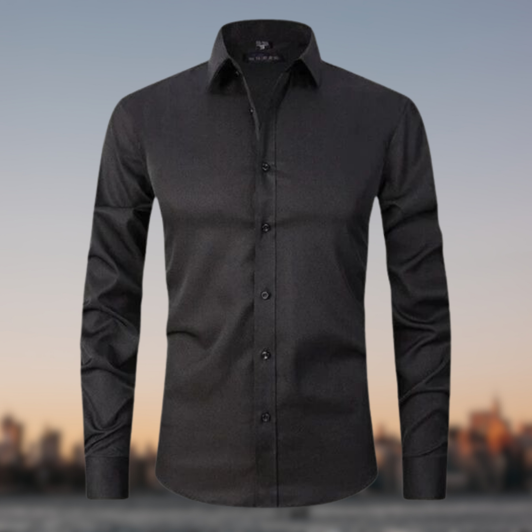 Chemise Élastique Élégante pour Hommes | Manches Longues