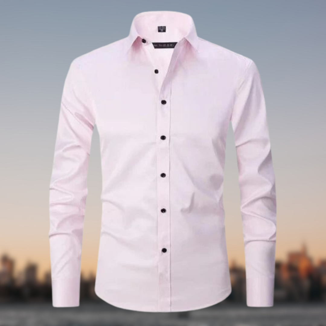Chemise Élastique Élégante pour Hommes | Manches Longues