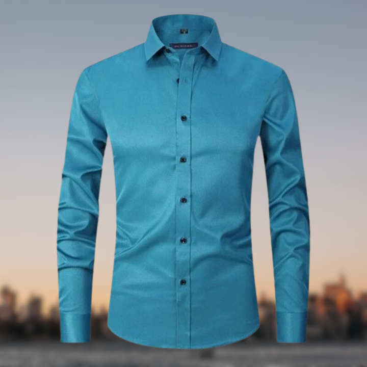 Chemise Élastique Élégante pour Hommes | Manches Longues