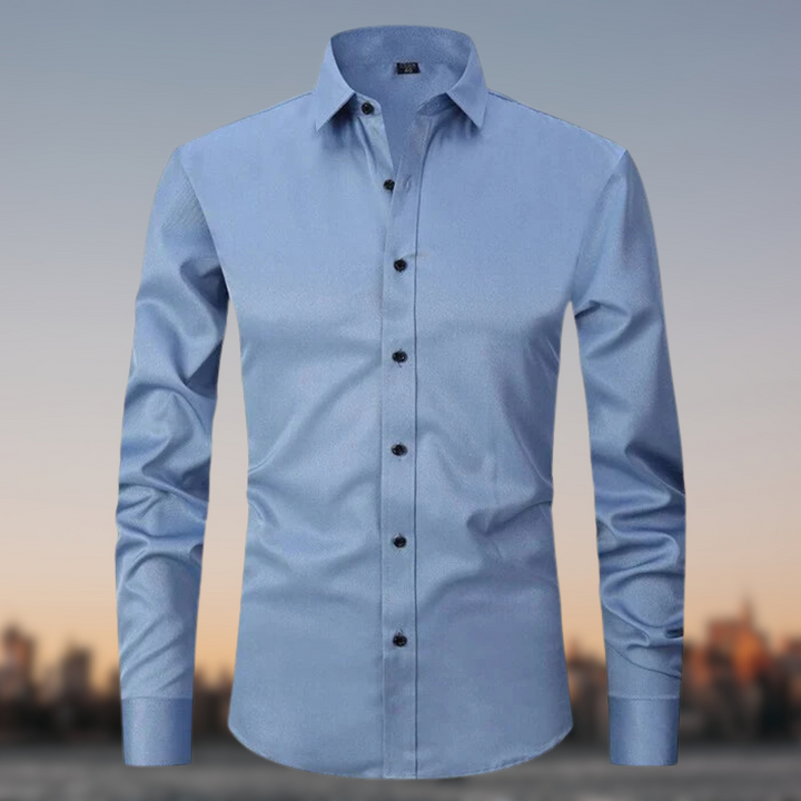 Chemise Élastique Élégante pour Hommes | Manches Longues