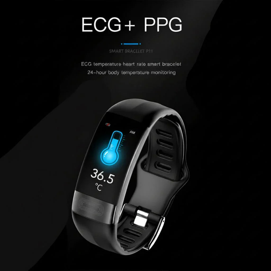 Montre intelligente avec ECG, pression artérielle et suivi du sommeil