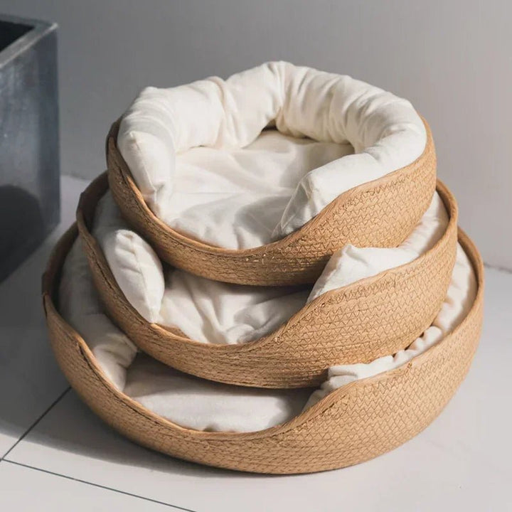 Canapé Écologique pour Chat avec Design en Coton Respirant