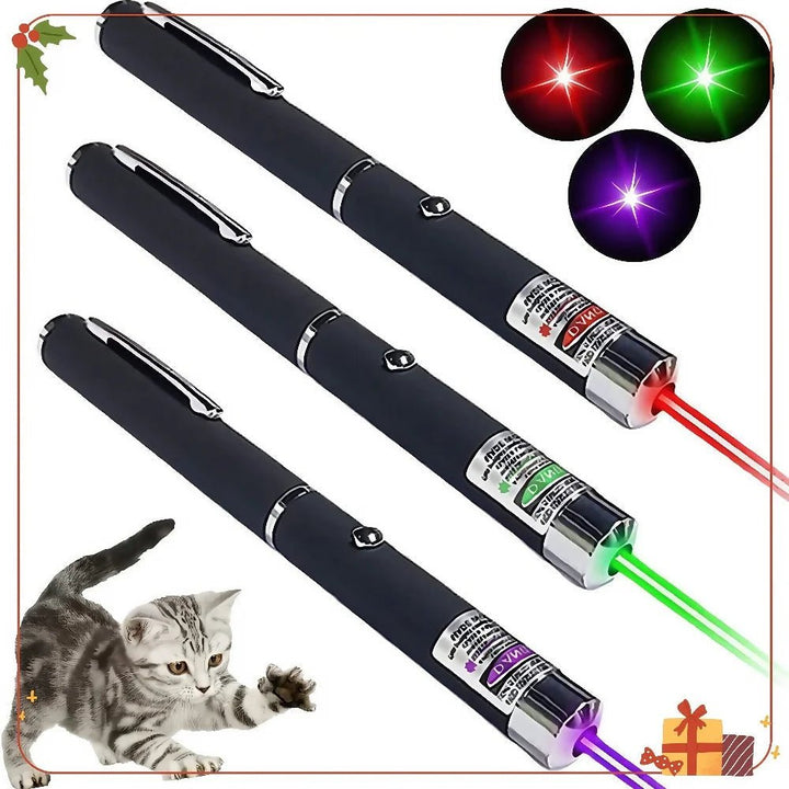 Mini Pointeur Laser LED & Lampe de Poche 2-en-1 Jouet pour Animaux