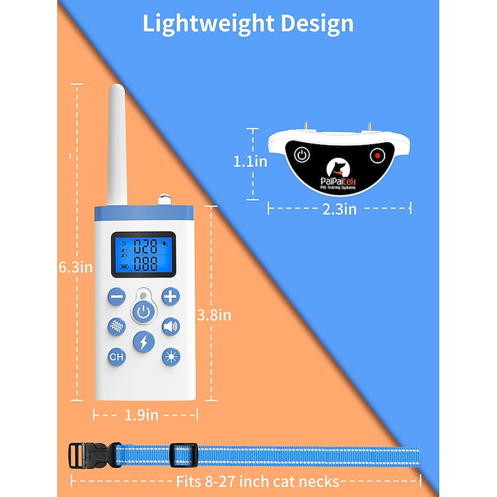 Collier de Dressage pour Chat avec Récepteur Télécommandé
